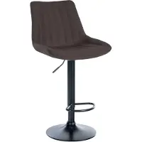 CLP Barhocker Toni Stoff drehbar und stufenlos höhenverstellbar taupe Gestell Farbe schwarz