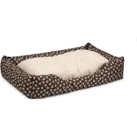 BedDog Hundebett MIMI, Hundesofa,Hundekissen,(XL) ca. 100x85x23cm,SAND-DOG (braun/muster)