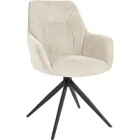 CLP Esszimmerstuhl Jules Stoff creme