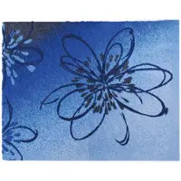 Grund Badematte "Lusia", rutschhemmend beschichtet, fußbodenheizungsgeeignet, Florales Design mit sanftem Farbverlauf, 5 Jahre Garantie