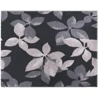 Grund Badematte "Umbria", rutschhemmend beschichtet, fußbodenheizungsgeeignet, Modernes Blättermuster in Black oder Taupe, 5 Jahre Garantie