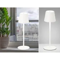 FISCHER&HONSEL GMBH Tischleuchte, Tropea | 1x LED 2,5 W inkl. | sandweiß Akkuleuchte dimmbar