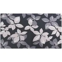 Grund Badematte "Umbria", rutschhemmend beschichtet, fußbodenheizungsgeeignet, Modernes Blättermuster in Black oder Taupe, 5 Jahre Garantie