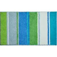 Grund Badematte "Summertime", rutschhemmend beschichtet, fußbodenheizungsgeeignet, bunte Badematte mit Streifen