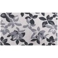 Grund Badematte "Umbria", rutschhemmend beschichtet, fußbodenheizungsgeeignet, Modernes Blättermuster in Black oder Taupe, 5 Jahre Garantie