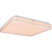 Etc-shop LED Deckenleuchte, Metall, weiß, Sparkle Nachbildung, Chromring