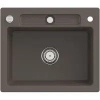 Villeroy & Boch Keramikspüle 334602TR, Siluet 60 S Einbauspüle - inkl.