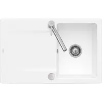 Villeroy & Boch Keramikspüle 33342FR1, Siluet 45 flat Flächenbündige Spüle - inkl.