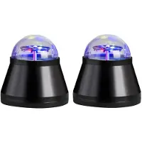 Etc-shop 2er Set LED Tischleuchte, Herzen, schwarz, bunt, H 10,5 cm