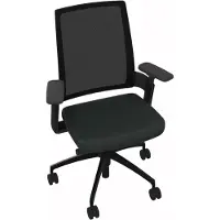 Soennecken Drehstuhl schwarz Armlehnen Sitz Xtreme sw Rücken Netz sw