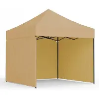 Ekspand | Partyzelt 3x3m - Grau - Faltbar - Ideal für Gartenpartys - Wetterfest und Stabil