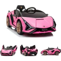 Es-toys Kinder Elektroauto Lamborghini Sian EVA-Reifen Flügeltüren Scheinwerfer