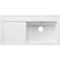 BLANCO Spüle ZENAR XL 6 S-F 988 x 498 mm softweiß 527193 1 Spülbecken Flächenbündig Flächenbündige Optik Mit Tropffläche Becken rechts