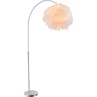 Globo RGB LED Stehleuchten für den Wohnraum mit Feder Lampenschirm