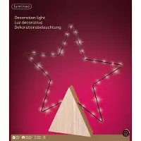 Lumineo LED Stern-Beleuchtung 35 LED, warm weiß, batteriebetrieben