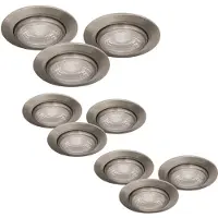 Malmbergs 9er Set LED Einbaustrahler Silber – dimmbar – schwenkbar – IP44 – ultra flach – MD-13