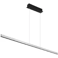 Globo LED Pendelleuchte, Metall,, Alu, Silber, L 120 cm