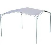 ALEOS . Eleganter Gartenpavillon Pavillon Sonnensegel 3,5x3,5m Meter, 12,25m², Dach aus Polyester UV50+ Modell: IBIZA