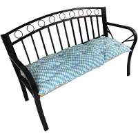 NYVI Bankauflage Ibiza 2er Set - Polsterauflage für Gartenbänke Gemütlich & Langlebig, Farbe:Bayrische Raute, Größe:140 x 45 cm