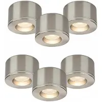 Malmbergs MD-29 LED Kit Satin – 6er Set Mini LED Spots – Dimmbar – Einbau & Aufbau – IP44 – 36mm