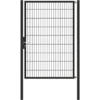 Alberts Einzeltor Flexo mit Zubehör, zum Einbetonieren, anthrazit, Breite 125 cm, Höhe 180 cm