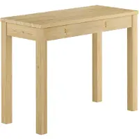 Erst-Holz Schreibtisch Laptoptisch Beistelltisch Schmaler Esstisch 100x45 Kiefer Natur V-90.70-55A