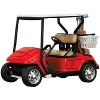 Toi-Toys - Metal World Spielzeugfahrzeug - Golfwagen Golf Cart City Series rot