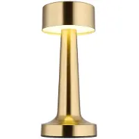 Globo Lighting LED Tischleuchte, messing, Touchdimmer, Akku, H 21 cm