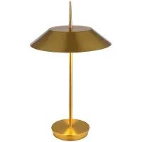 Globo Lighting LED Tischleuchte, Metall, messingfarben, H 52 cm