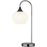 Globo Lighting LED Tischleuchte, Glaskugel Kristalle, klar, H 54 cm