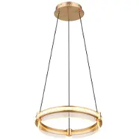 Globo Lighting LED Pendellampe, Kristalle, dimmbar, Fernbedienung, H 120 cm