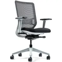 Yaasa Chair Classic Bürostuhl Ergonomisch, Weiß – Traglast 130 kg – Regulierbare Lordosenstütze – 3D-Armlehnen – Anpassbare Rückenlehne