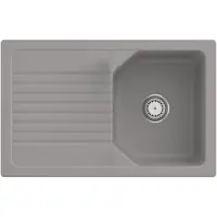Villeroy & Boch 338401KD Linara 45 Keramikspüle Einbauspüle Unterschrankbreite ab 45 cm Fossil mit Handbetätigung - inkl.