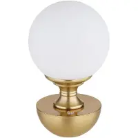 Globo Lighting LED Tischleuchte, Touchdimmer, USB Akku, Messing