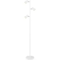 M2OUTLET Stehleuchte Luvio Modern Weiß – 3x GU10 Strahler, Flexibel Einstellbar, 155cm Aluminium
