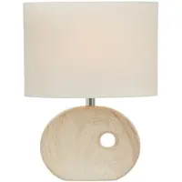 Boltze Tischlampe mit Porzellanbasis OAKVILLE, 30 cm