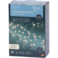 Lumineo Lichterkette STRING LIGHTS TWINKLE 756 LED 12 m, warm weiß