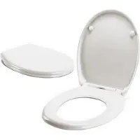 EVendix WC-Sitz Duroplast mit Absenkautomatik & Easy-Fix Clip-System