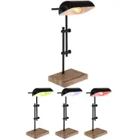 Globo Lighting RGB LED Tischleuchte, Holz, Höhe verstellbar, App Steuerung, H 50 cm