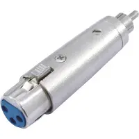 Omnitronic Adapter Cinch-Stecker XLR-Kupplung