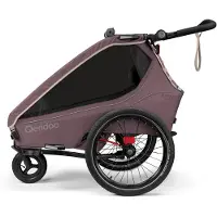 Qeridoo Kidgoo 1 - Kinderfahrradanhänger für 1 Kind Farbe: Wildberry Violet