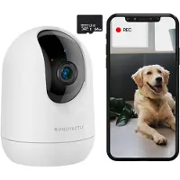 Siltcon Protectly 2K Überwachungskamera Innen – WLAN Kamera mit App, 360° PTZ, Nachtsicht, Zwei-Wege-Audio & Bewegungserkennung