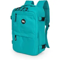 Hauptstadtkoffer blnbag M6 - Handgepäck-Rucksack 40x20x25 cm, Unter-Sitz Reiserucksack Laptop Reisetasche Flugzeug Tagesrucksack Handgepäcktasche Ryanair Cabin Bag Daypack max 20L ,Aquagrün