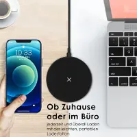 Naukita Für Qi Induktions Ladestation 15W für Samsung Galaxy S25 S24 S23 S22 Laden