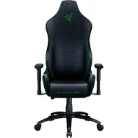 Razer Iskur X, Gepolsterter Sitz, Gepolsterte Rückenlehne, Schwarz, Schwarz, Baumwolle, Schaum, Kunstleder, Polyester, Baumwolle, Schaum, Kunstleder, Polyester