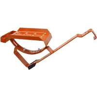 DAPRONA Dachtritt Set für gewellte Dachziegel 25cm, Dachtritte für Schornsteinfeger Ziegelrot, inkl. Montagematerial für sichere Dachbegehung