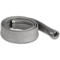 DeLOCK Geflechtschlauch mit Reißverschluss 1 m x 30 mm grau