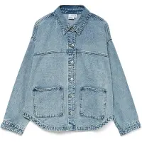 Vero Moda Jeanshemd Jamie 10331693 Blau Relaxed Fit
