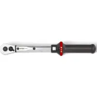 Stier Drehmomentschlüssel mit Umschaltknarre 1/2 Zoll, Aufnahme 10-50 Nm, hohe Auslösegenauigkeit, Umschaltfunktion, Auslösesignal, Vierkantantrieb DIN 3120