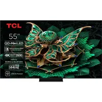 TCL C79K 55C79K, 139,7 cm (55"), 3840 x 2160 Pixel, QD-Mini LED, Smart-TV, WLAN, Metallisch
